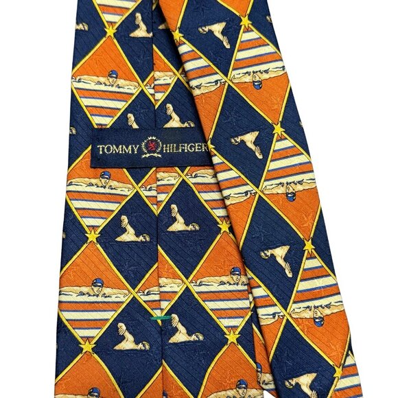 Tommy Hilfiger Mens Vintage Neck Silk Tie - Picture 7 of 9